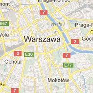 mapa Warszawy